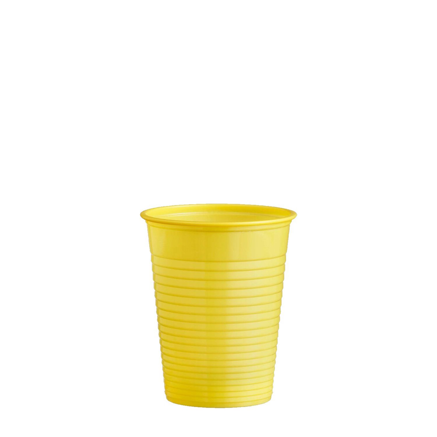 Trinkbecher gelb 0,18 l -PS- ( 70 mm) (50 Stück)