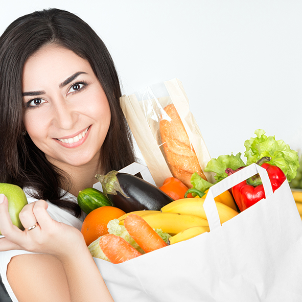 Papiertragetasche weiß 18+8 x 22 cm - 250 Stück