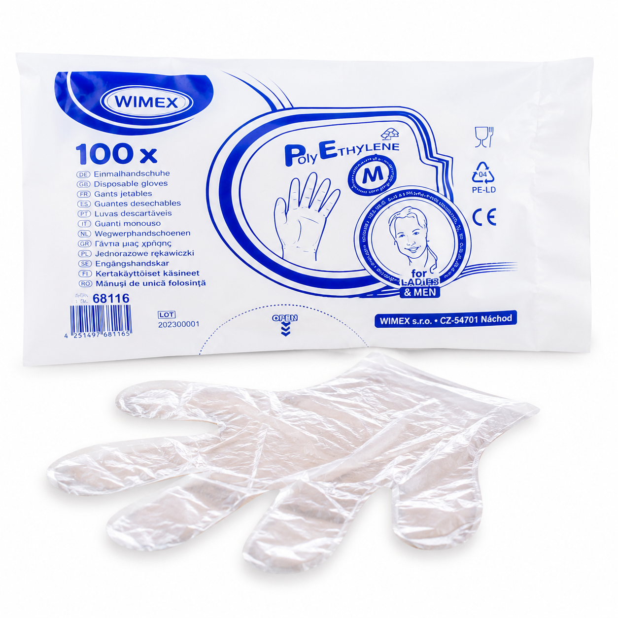 Handschuh (LDPE) Einweg transparent M - 100 Stück