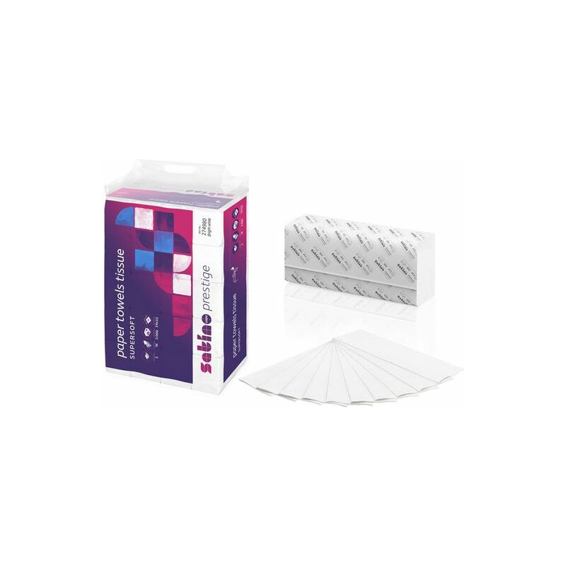 Faltpapier Satino Prestige Z-Falz 2-lagig 24x24cm - H3