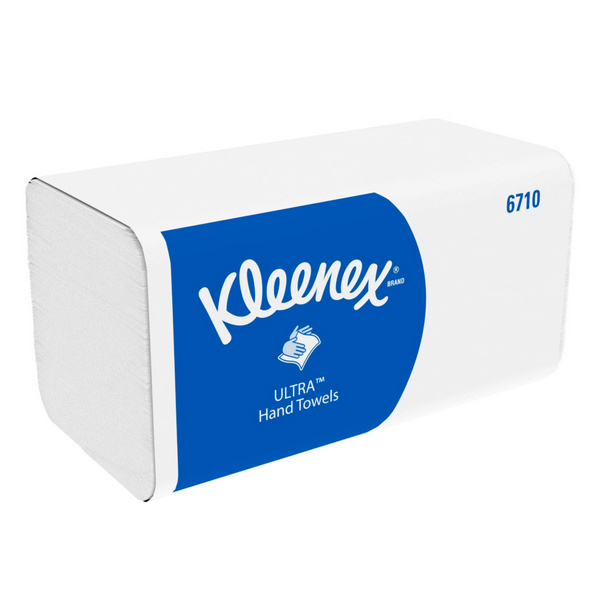 KLEENEX 6710 ULTRA Handtücher, weiss 3-lagig