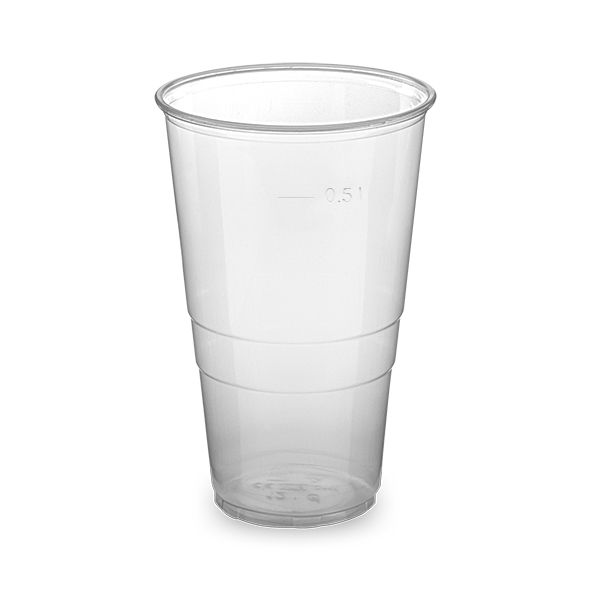Klarer Trinkbecher aus PP für Buffet, Service und Take-away, Packung mit 10 Stück