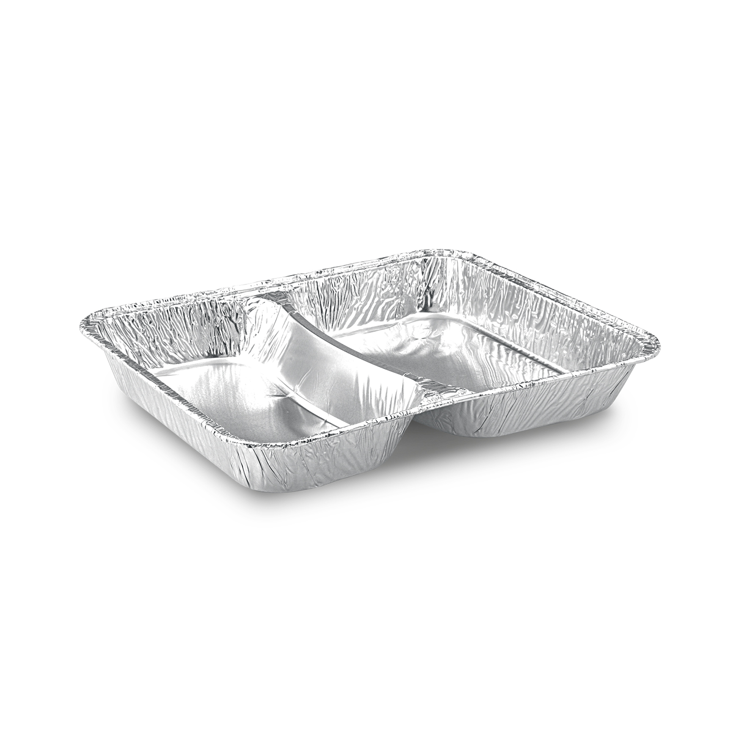 Menü-Schale (ALU) 2-geteilt 227 x 177 x 30 mm 810ml - 100 Stück