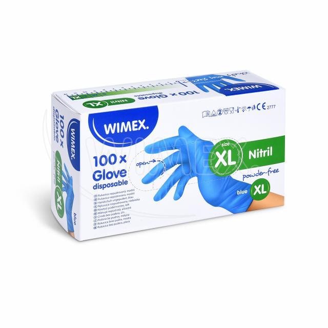 Handschuh (Nitril) ungepudert blau XL - 100 Stück