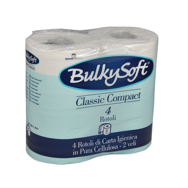 WC-Papier Classic Bulkysoft weiss, 2-lagig 500 Blatt, 10x10.5cm Zellstoff-40 Stück