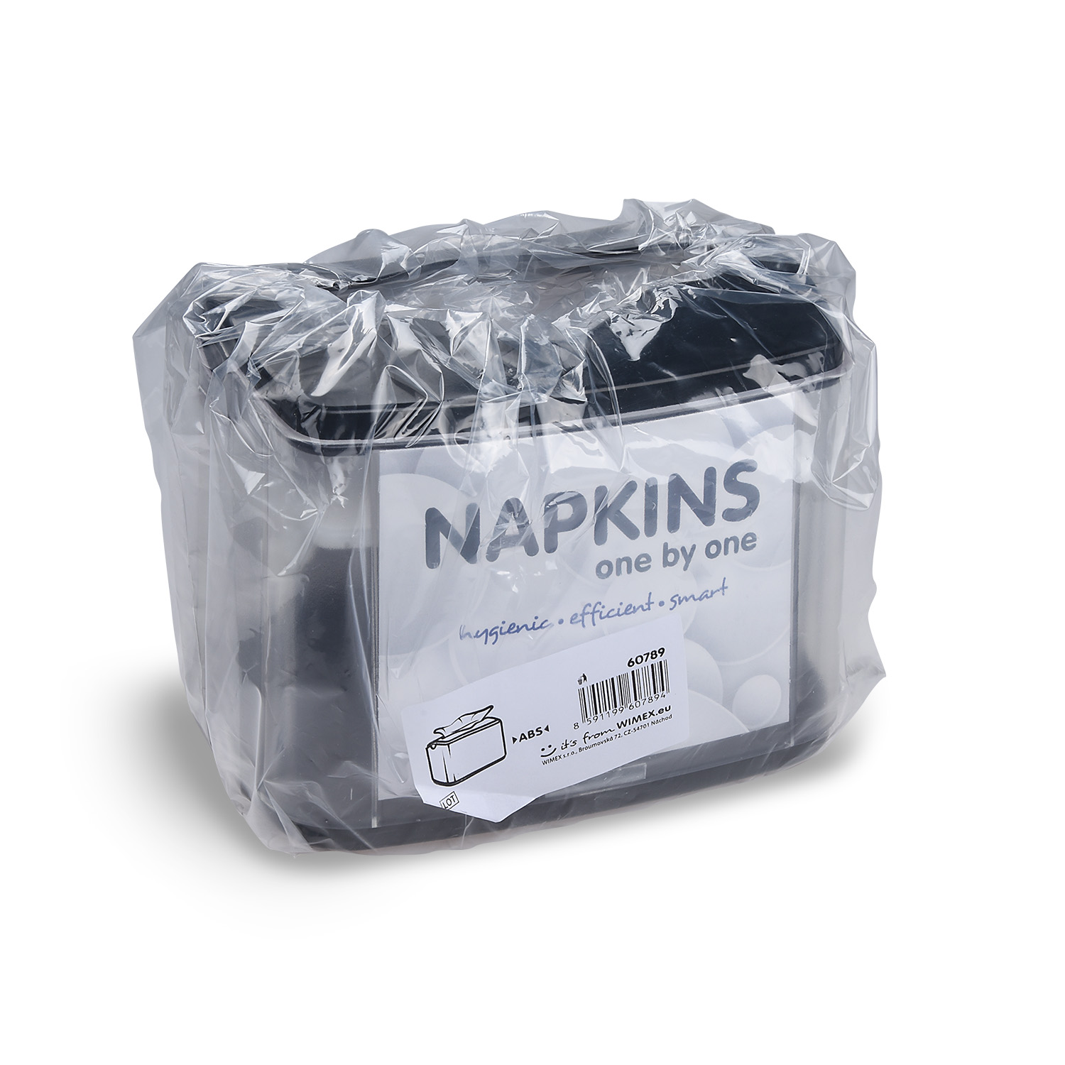 Tischspender für Servietten (ABS) schwarz - 1 Stück