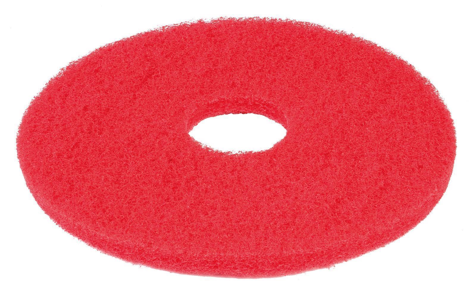 5x Super Floor-Pad Vlies 17" rot 432x432x21mm