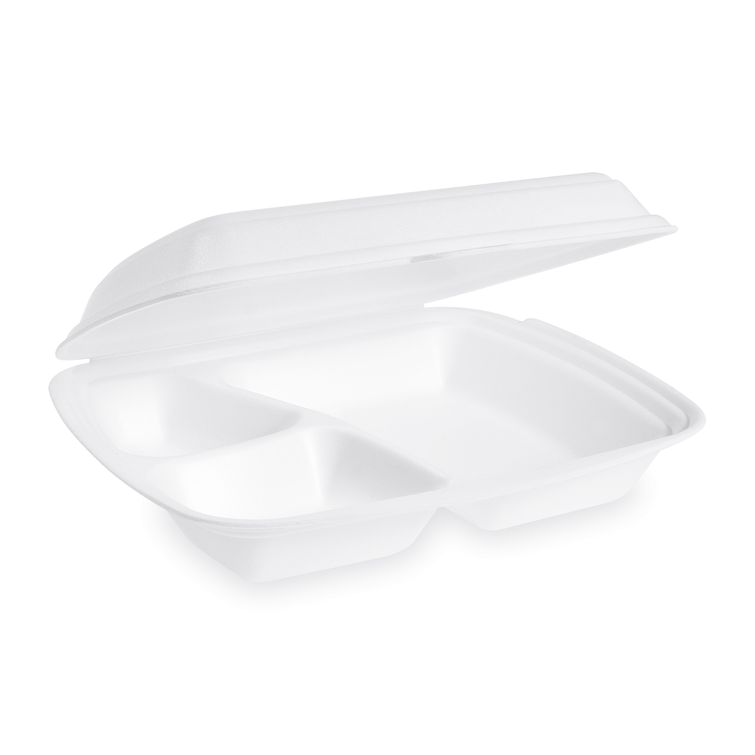 Menü-Box (XPS) 3-geteilt weiß 241 x 207 x 69 mm - 125 Stück