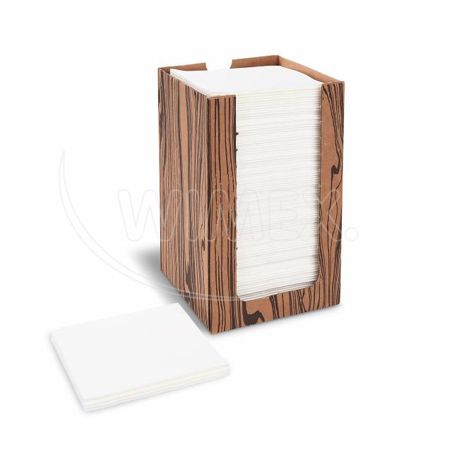 Airlaid Serviette PREMIUM weiss 20 x 20 cm - 100 Stück im Spenderkarton