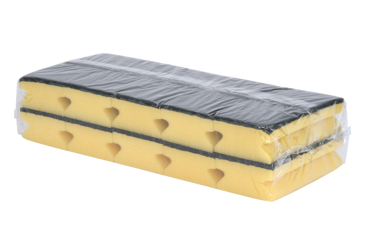 wolino® Padschwamm abrasiv Premium Gelb/Grün