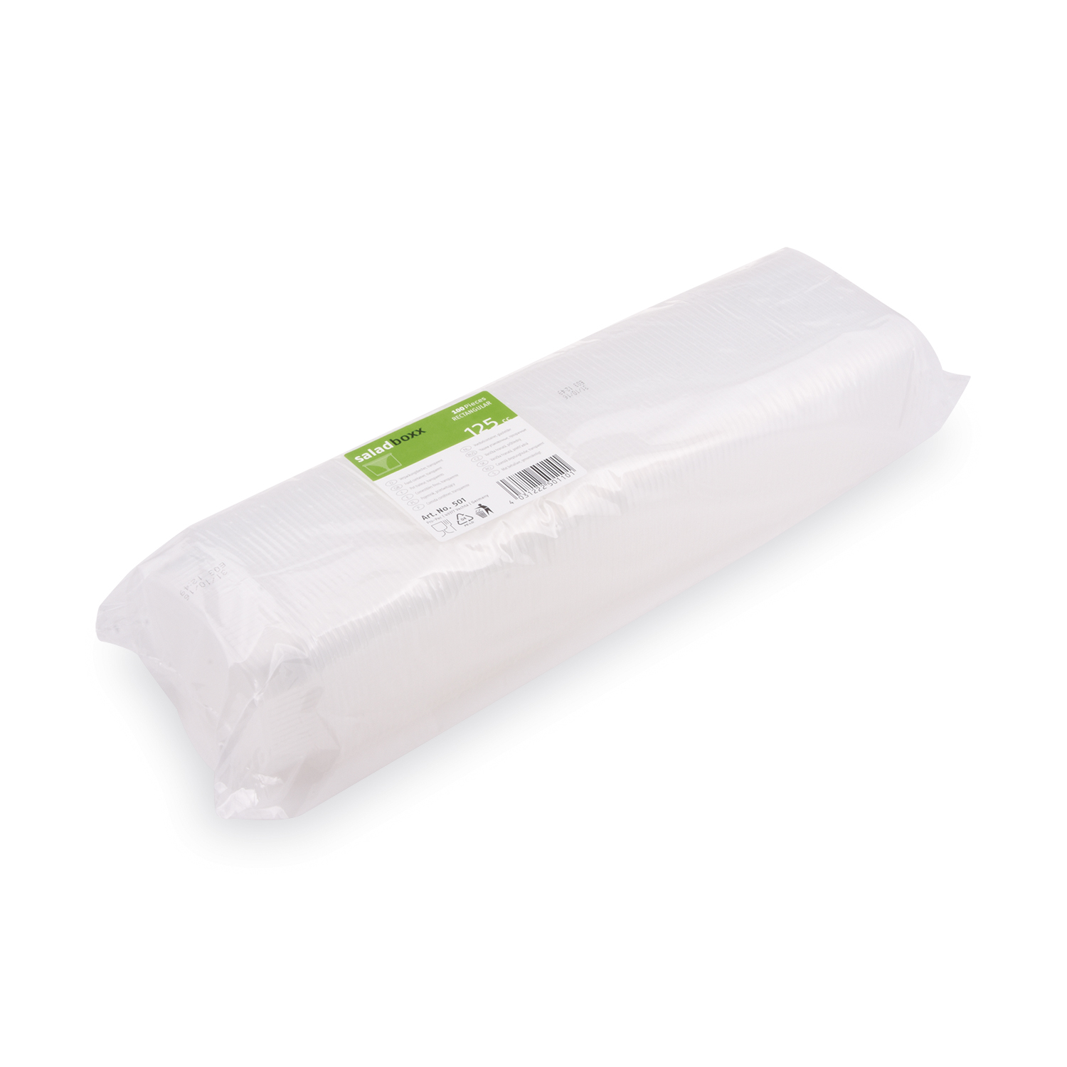 Rechteckbecher (PP) klar 108 x 81 mm 125ml - 100 Stück