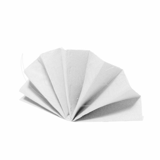 Serviette (PAP FSC Mix) DekoStar weiß 40 x 40 cm - 40 Stück