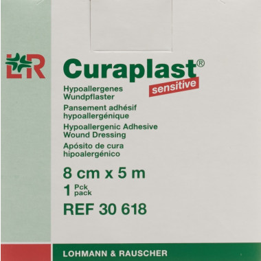 Curaplast Wundverband 8cmx5m hautfarbig
