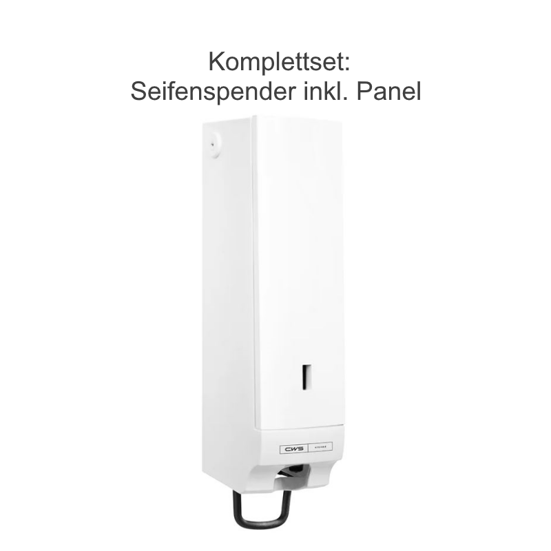 Komplettset CWS Paradise Foam Slim Seifenschaumspender 500 ml mit Panel weiss
