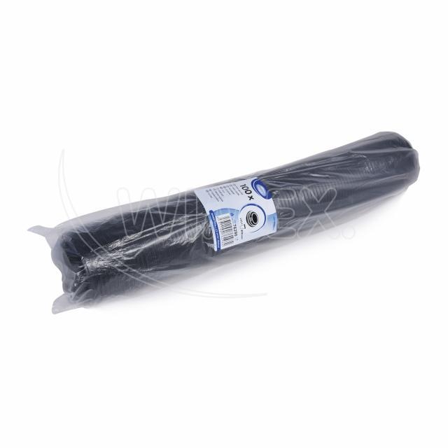 Domdeckel (PS) schwarz 80mm - 100 Stück