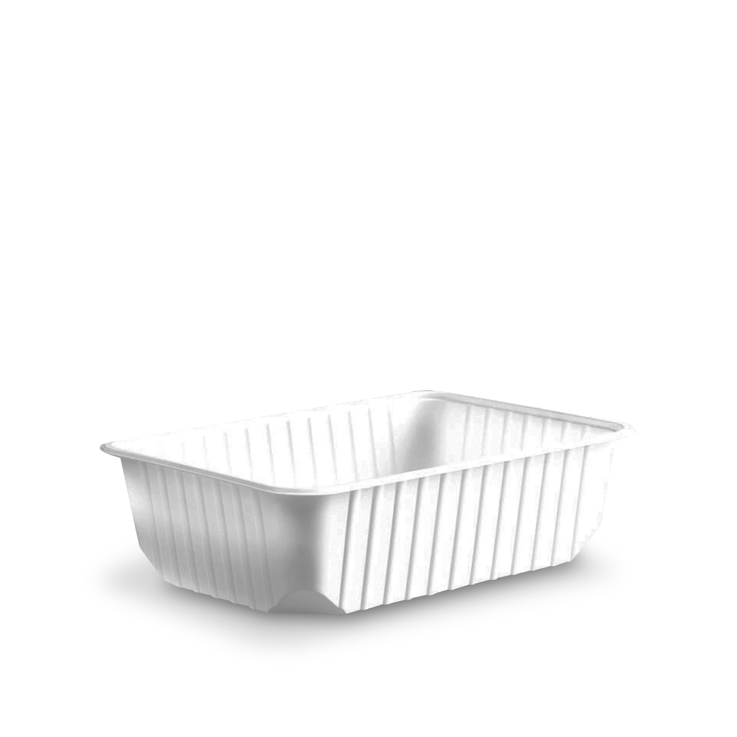 Rechteckschale (PP) weiß 186 x 133 mm 750ml - 50 Stück