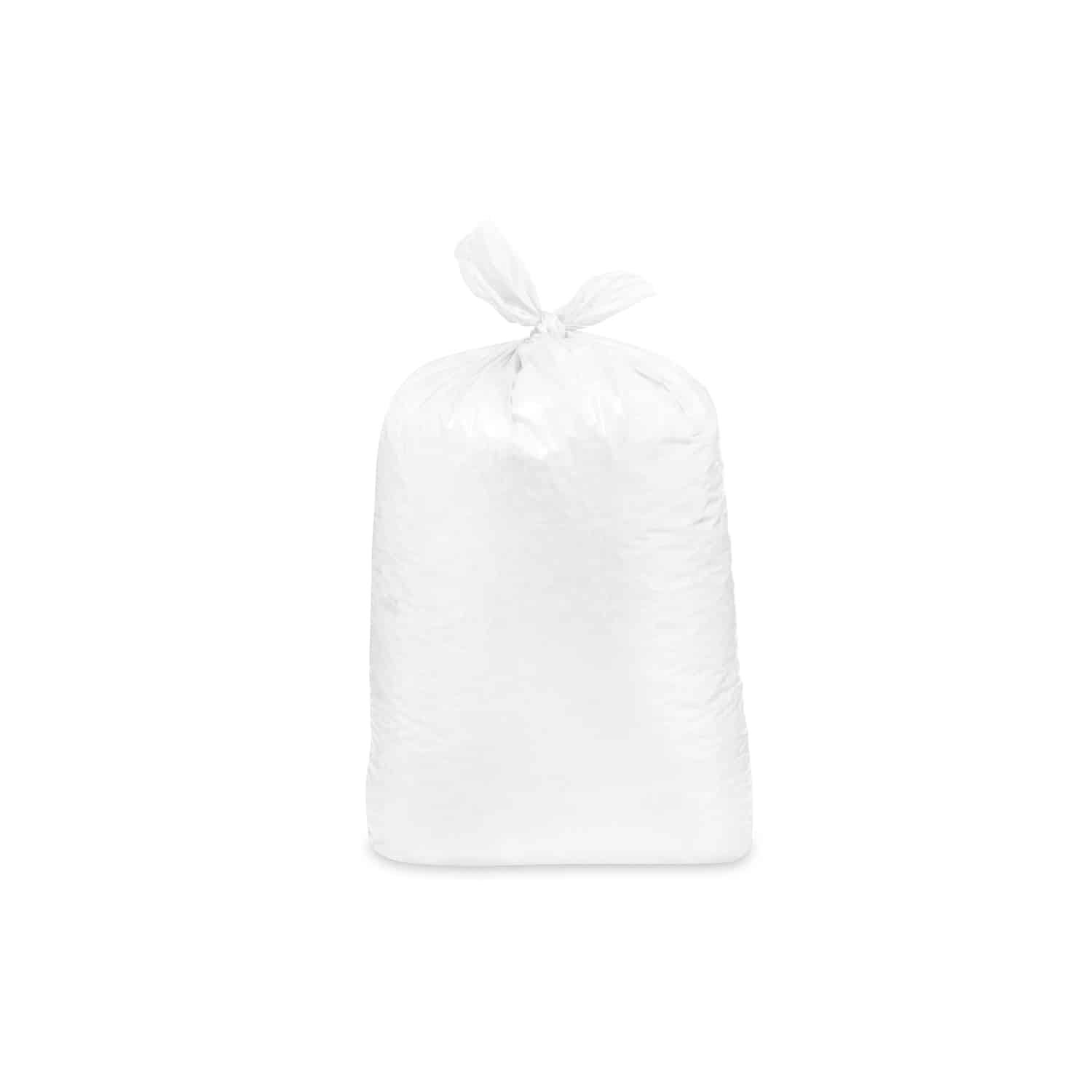 Mülleimerbeutel HDPE weiss 63 x 85 cm 70 L L+ für Betrieb und Entsorgung, Packung mit 40 Stück