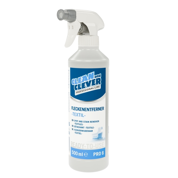 CLEAN and CLEVER Textil-Fleckenentferner PRO 6 10 Flaschen