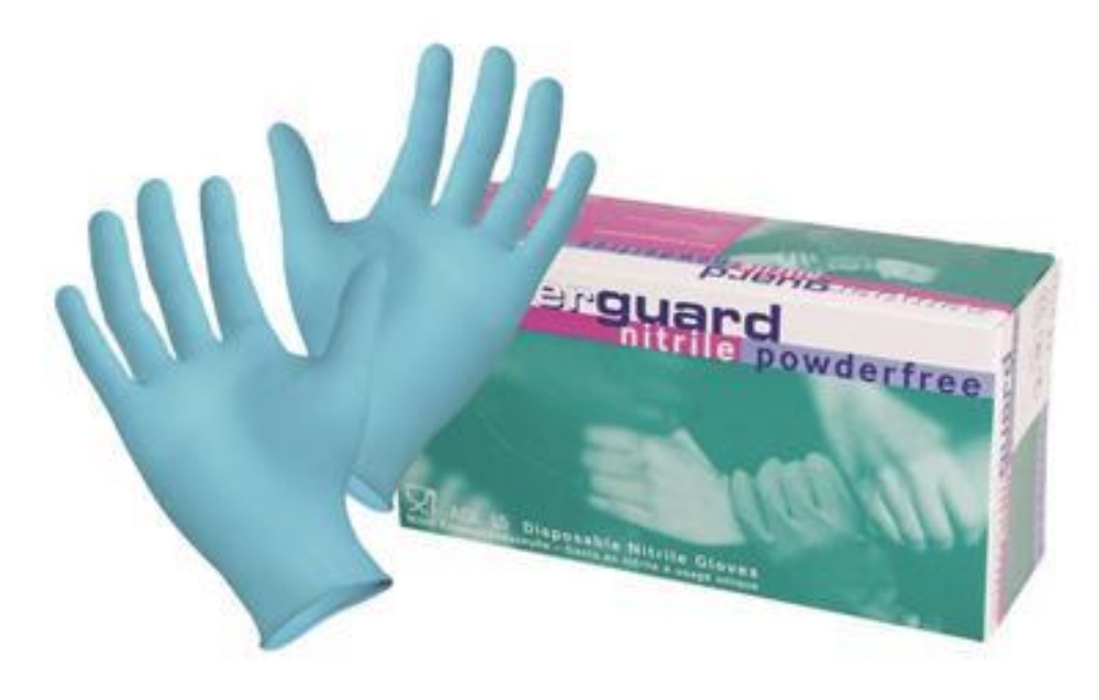 Semperguard Einweghandschuhe Nitril, blau, puderfrei, Gr. M 100 Stück