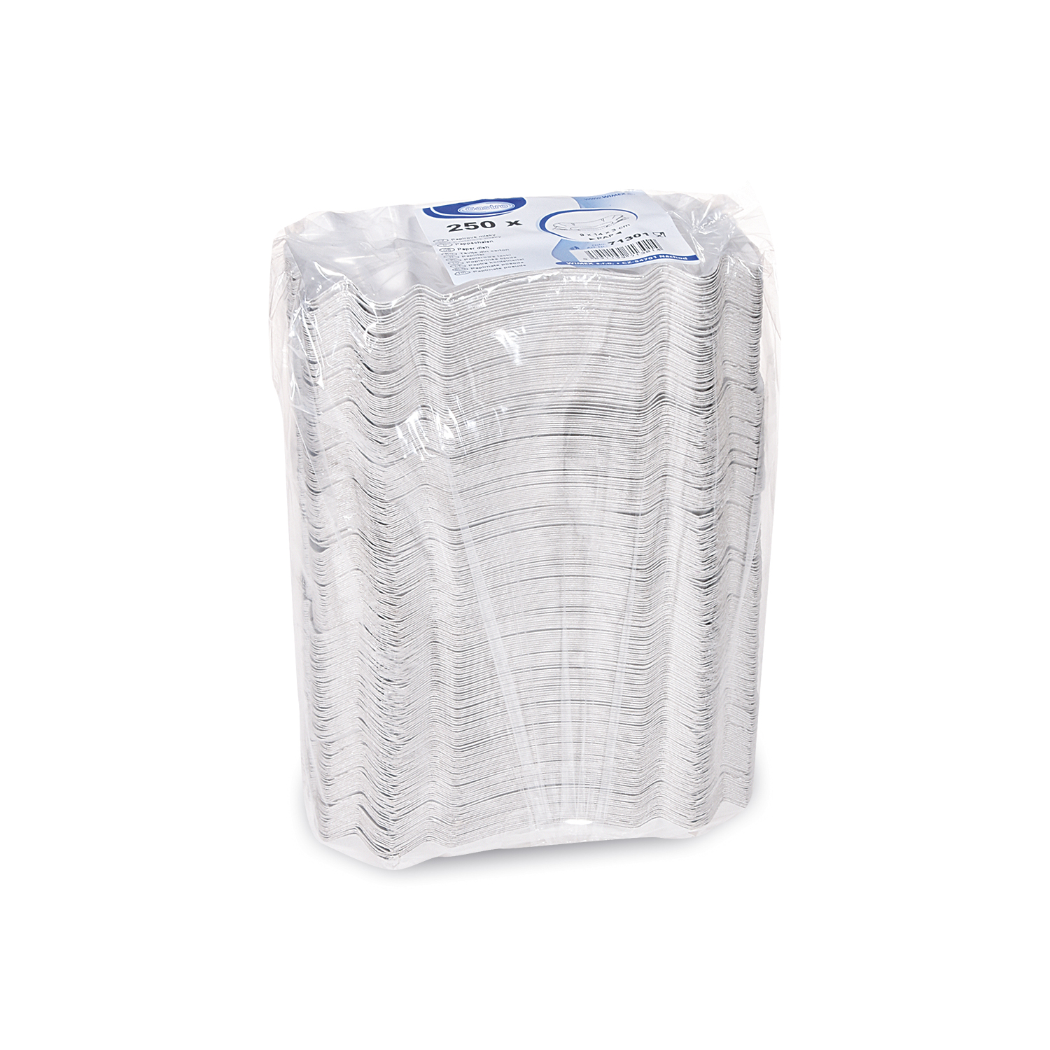 Pappschale eckig weiß 14 x 9 x 3 cm - 250 Stück