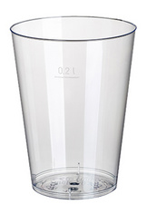 STARPAK Kunststoff-Trinkbecher PS, 0,3 l, glasklar, 50er