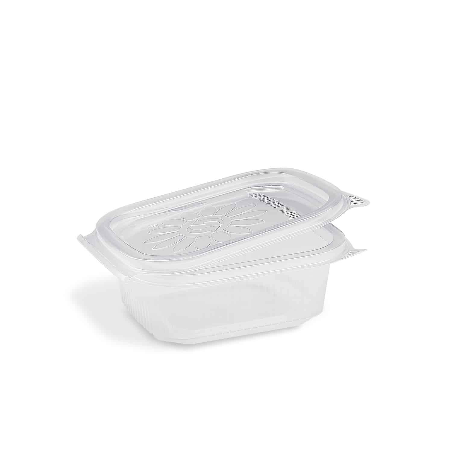 Feinkostbecher (PP) Ripboxx Tiny mit Deckel klar 250ml - 50 Stück