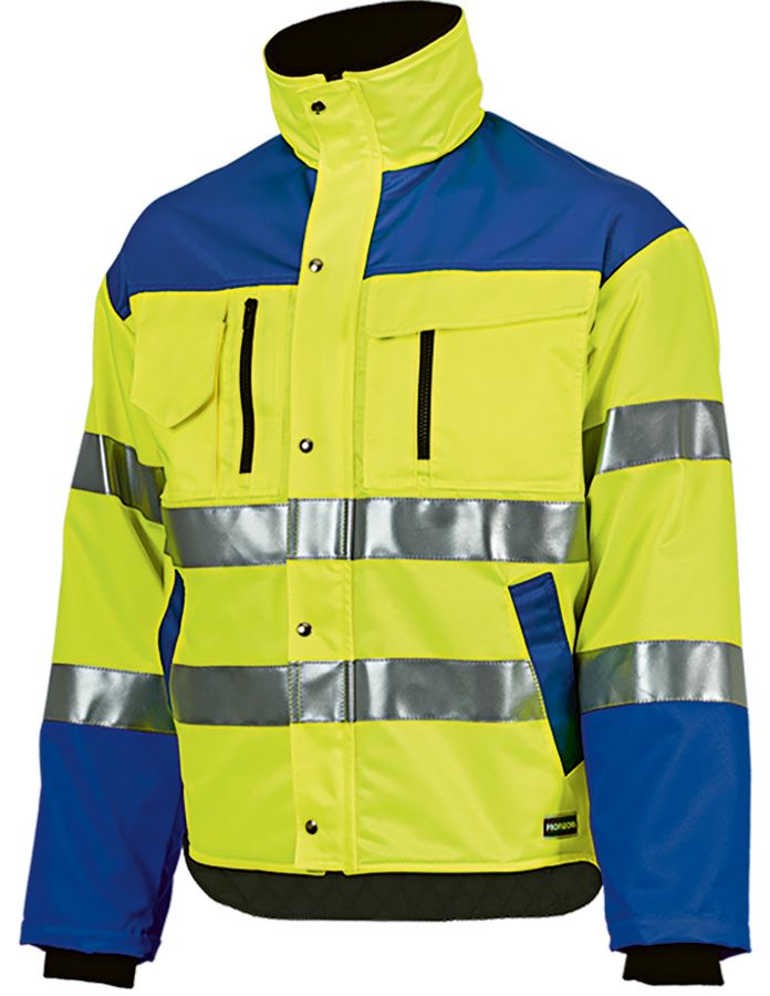Warnschutz-Winterjacke PROFIWORK INVERNO REFLEX, leuchtgelb/blau - Grösse M