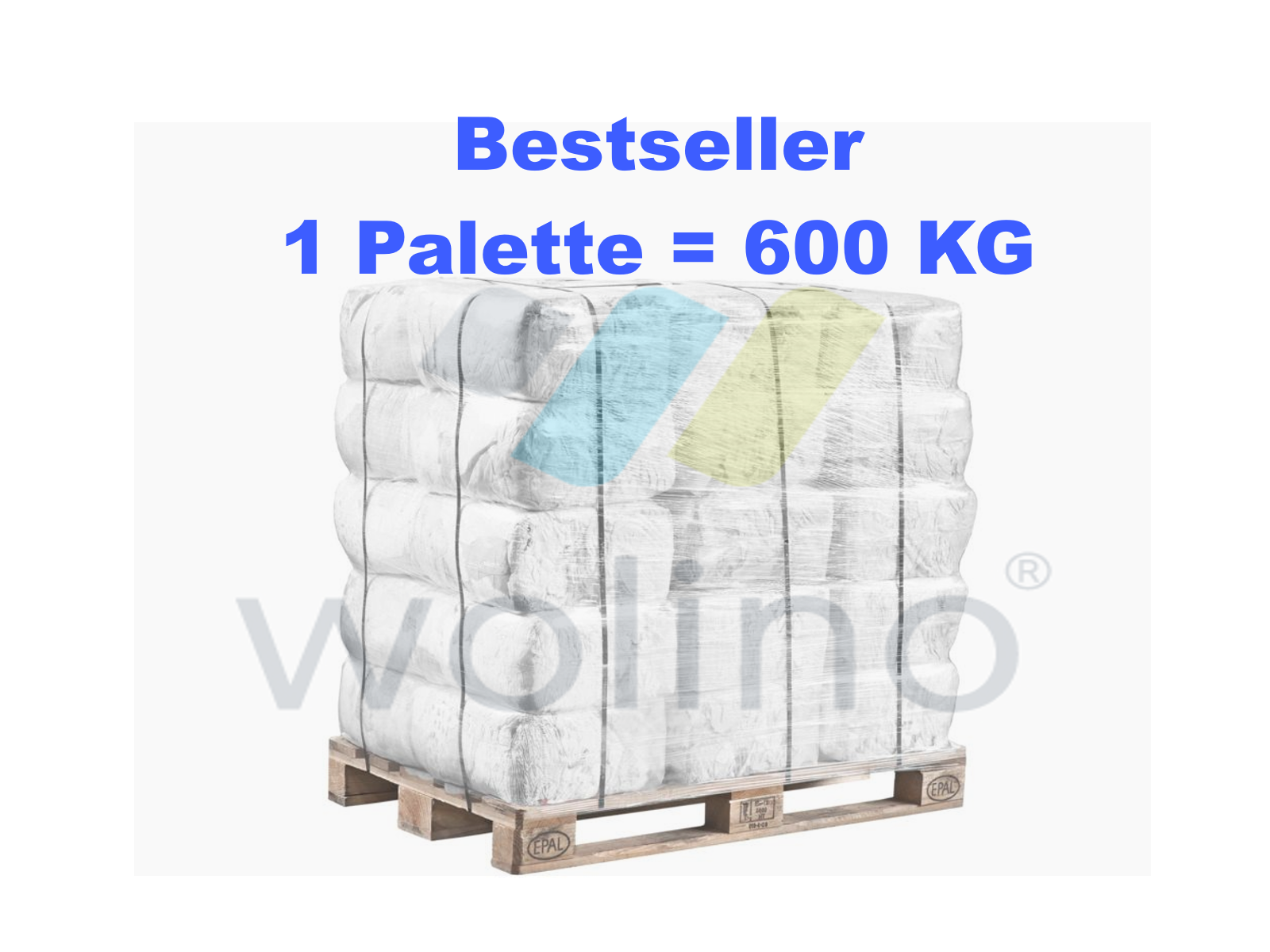 Palette Putzlappen TRIKOT Weiss I TW1 - 600 (60x10) KG