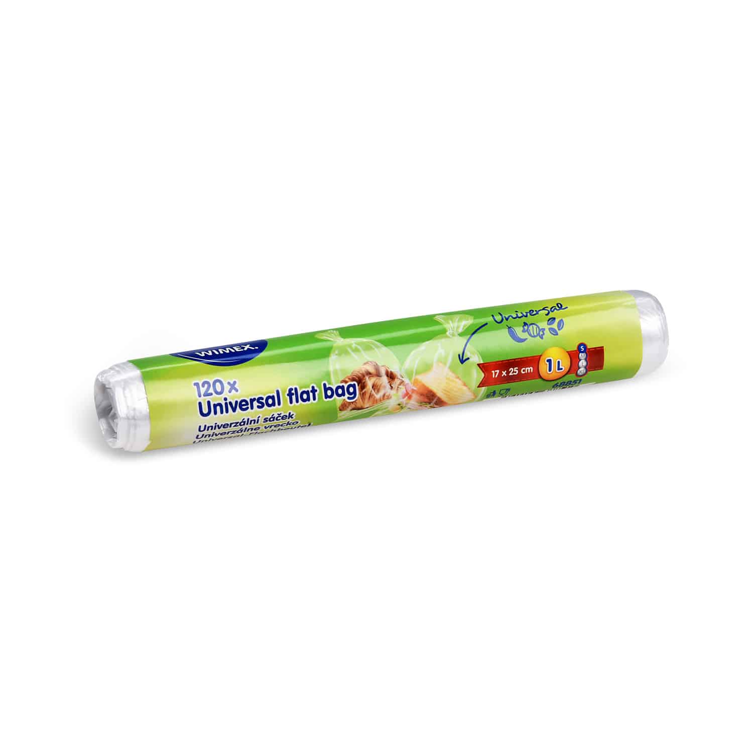 Universal-Flachbeutel (HDPE) transparent 17 x 25 cm 1L S - 120 Stück