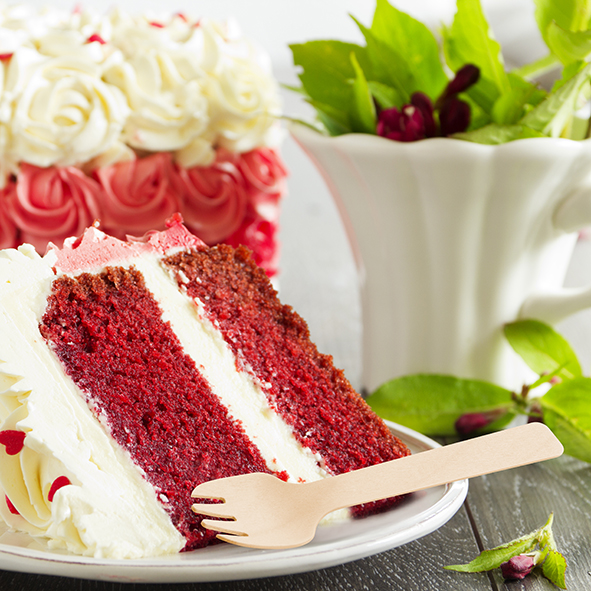 Kuchengabel aus Holz 10,5cm - 100 Stück