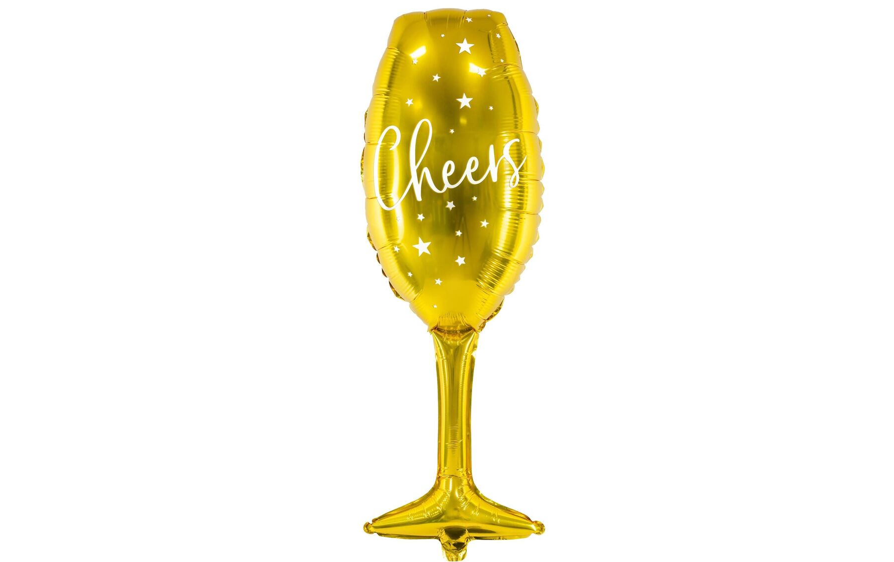Partydeco Folienballon Glass Gold