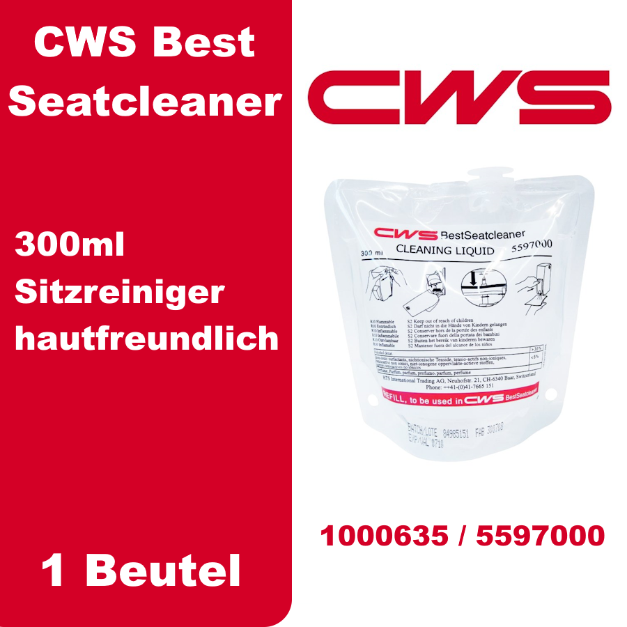 CWS Best Seatcleaner Toilettensitzreiniger 300 ml Beutel / Patrone