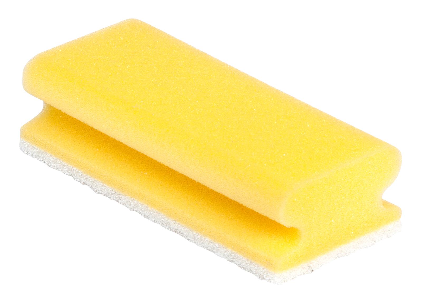 100x Pad-Schwämme Vlies nicht kratzend 10er gelb/weiss 95x69x42mm