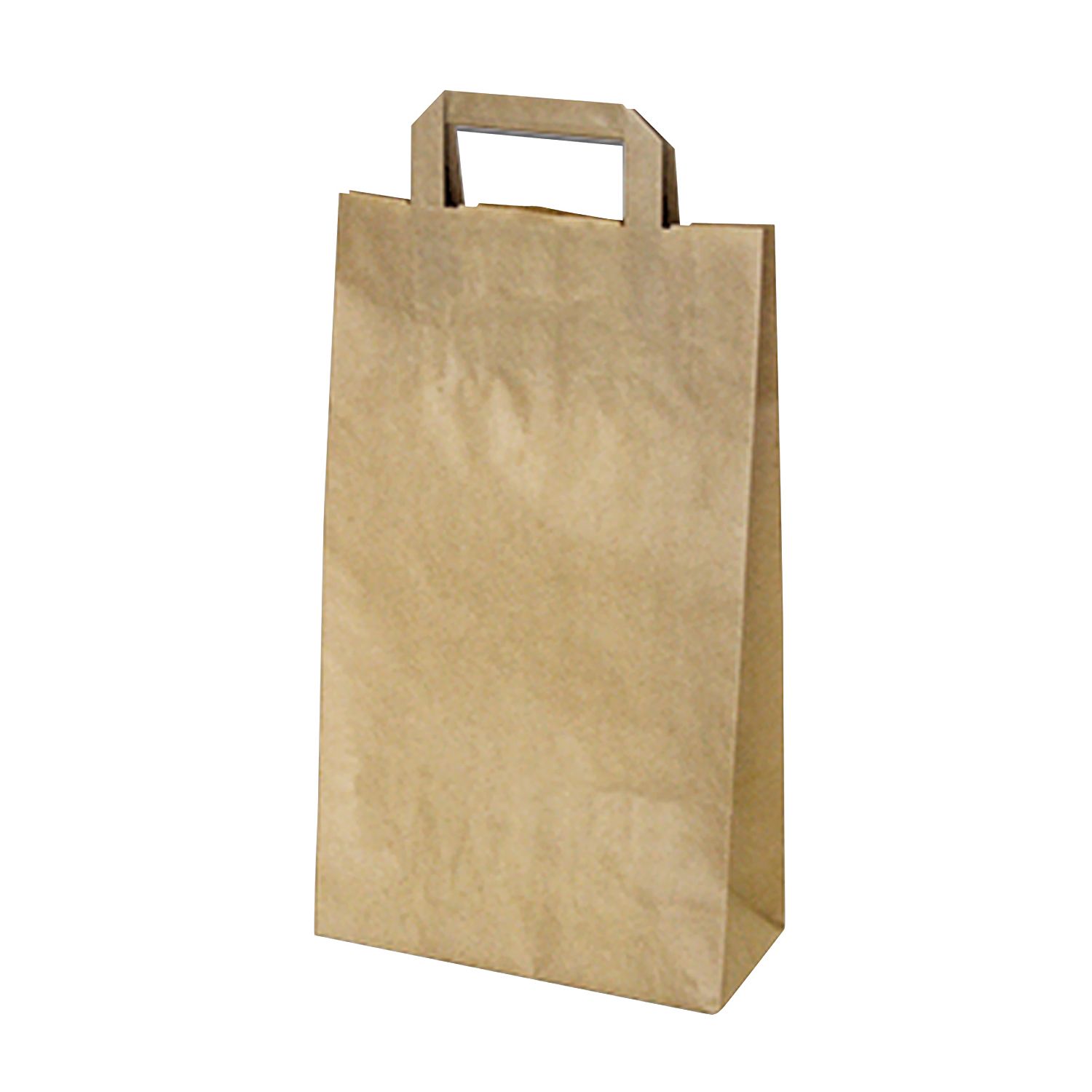 50 Papiertragetaschen 22+10 x 38 cm braun