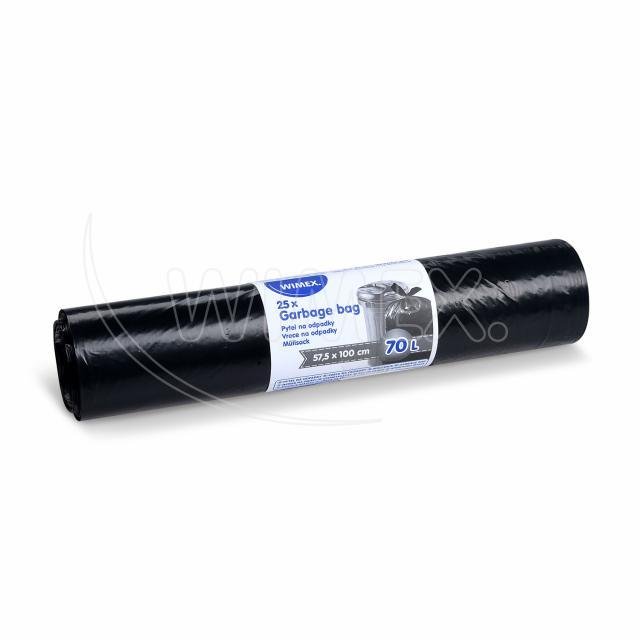 Müllsack LDPE schwarz 57,5 x 100 cm 70 l, Packung mit 25 Stück