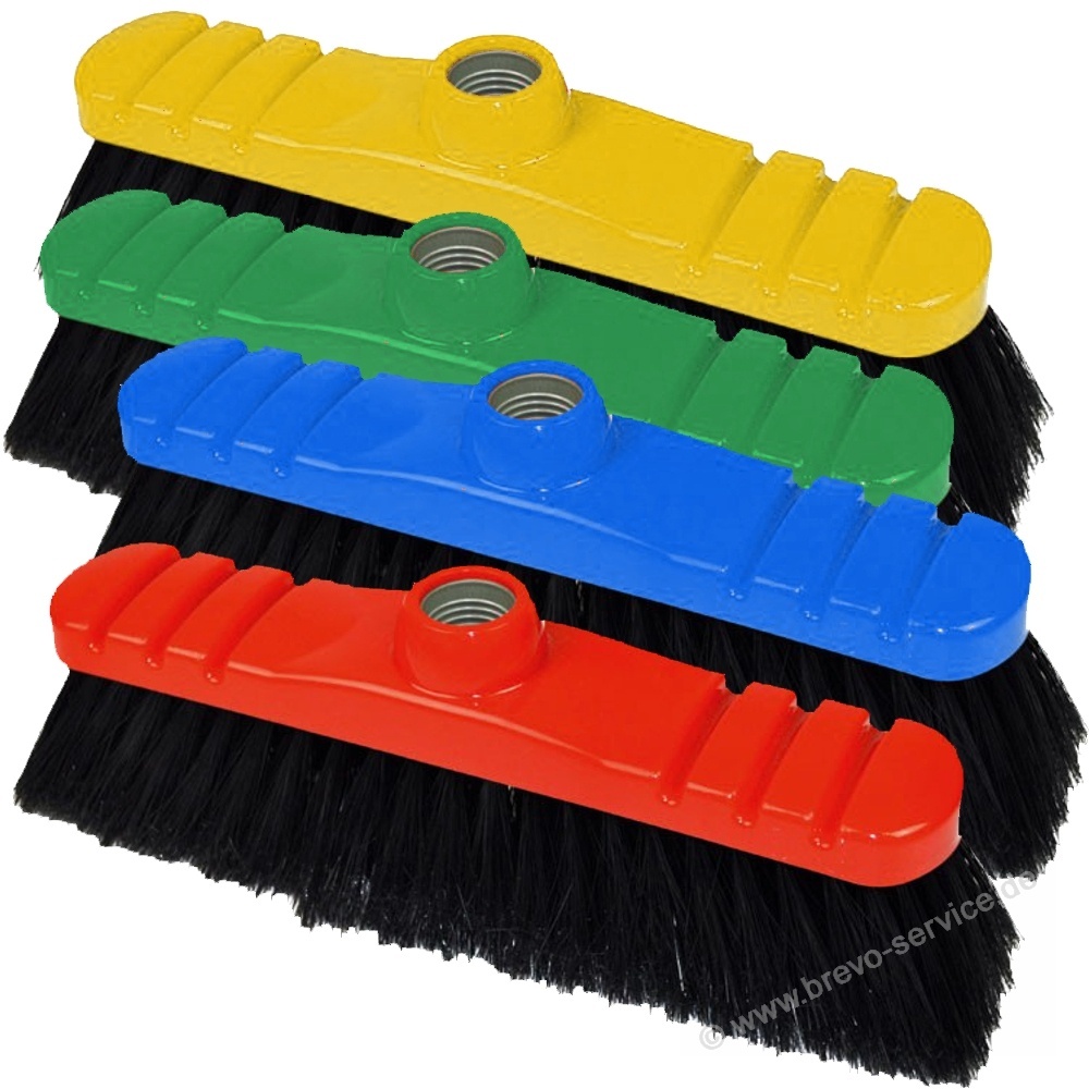 Stubenbesen Synthetikborste farbig sortiert 28 cm