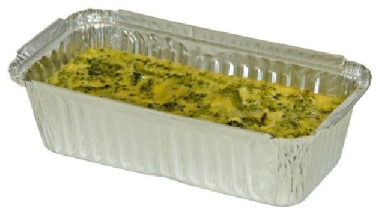 Schale (ALU) eckig 218 x 114 x 54 mm 900ml + Deckel - 5 Stück