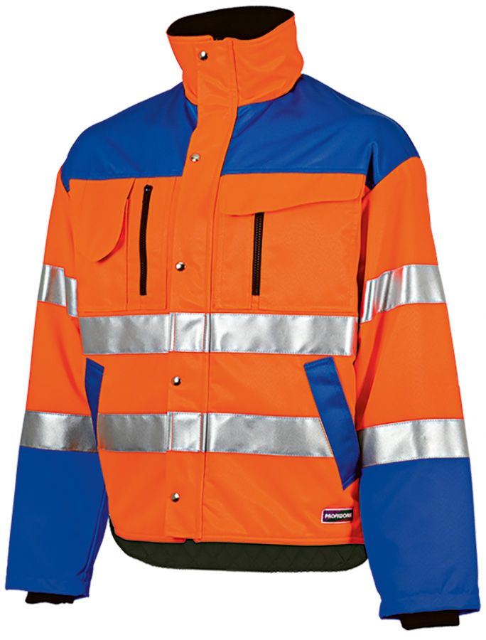 Warnschutz-Winterjacke PROFIWORK INVERNO REFLEX, leuchtorange/blau