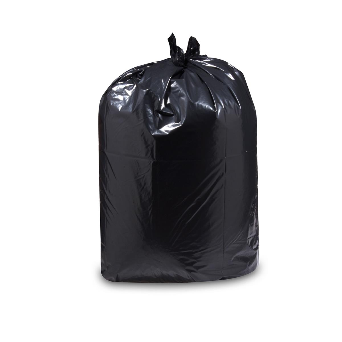 100x Bauschuttsack (LDPE) 100µm schwarz 70 x 110 cm 110L  - 10x10 Stück