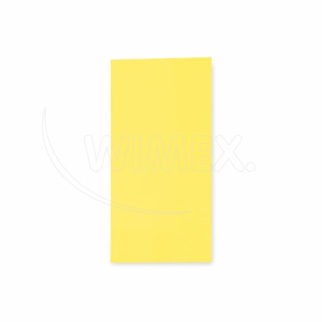 Serviette 1,8 Falz 3-lagig gelb 33 x 33 cm - 250 Stück