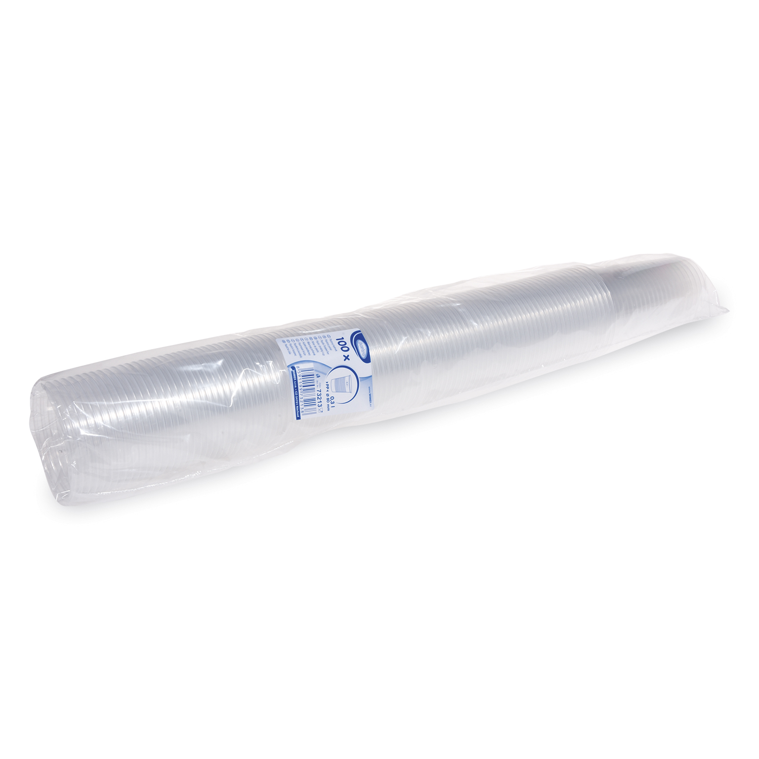 Trinkbecher PP klar Ø 78 mm 0,3 l, Packung mit 100 Stück