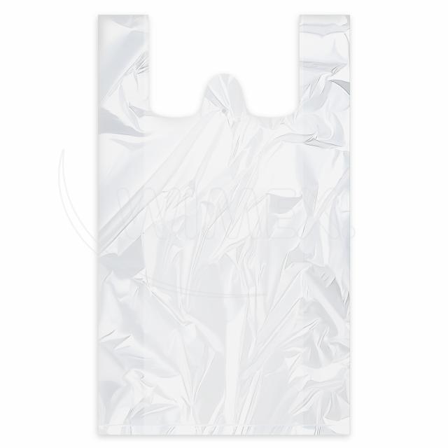 Hemdchen-Tragetasche (HDPE) extra-stark weiß 40+20 x 60 cm 18kg - 50 Stück