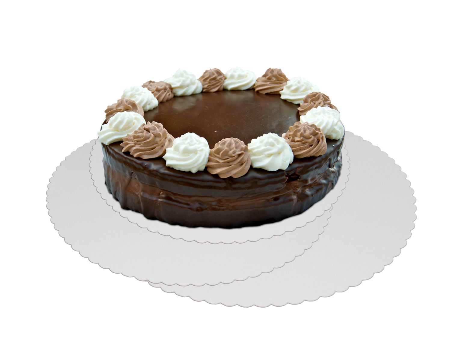 Tortenunterlage aus Pappe weiß 24cm RECY - 100 Stück