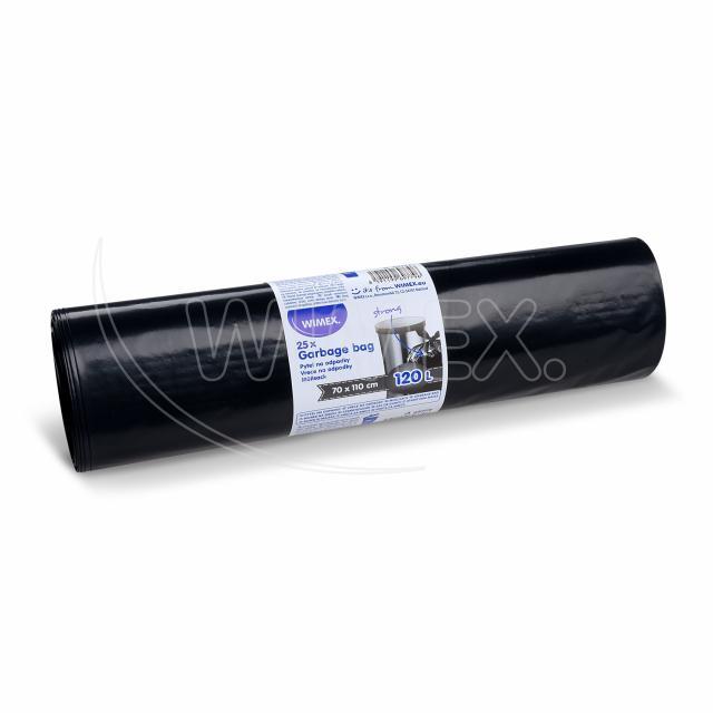 Müllsack LDPE schwarz 70 x 110 cm 120 l, Packung mit 25 Stück