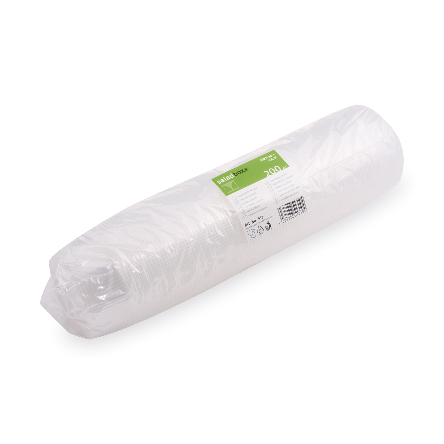 Rundbecher (PP) klar 101mm 200ml - 100 Stück