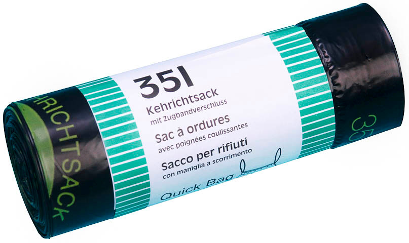 Kehrichtsäcke OKS 35lt LD-PE, schwarz 20 Stück