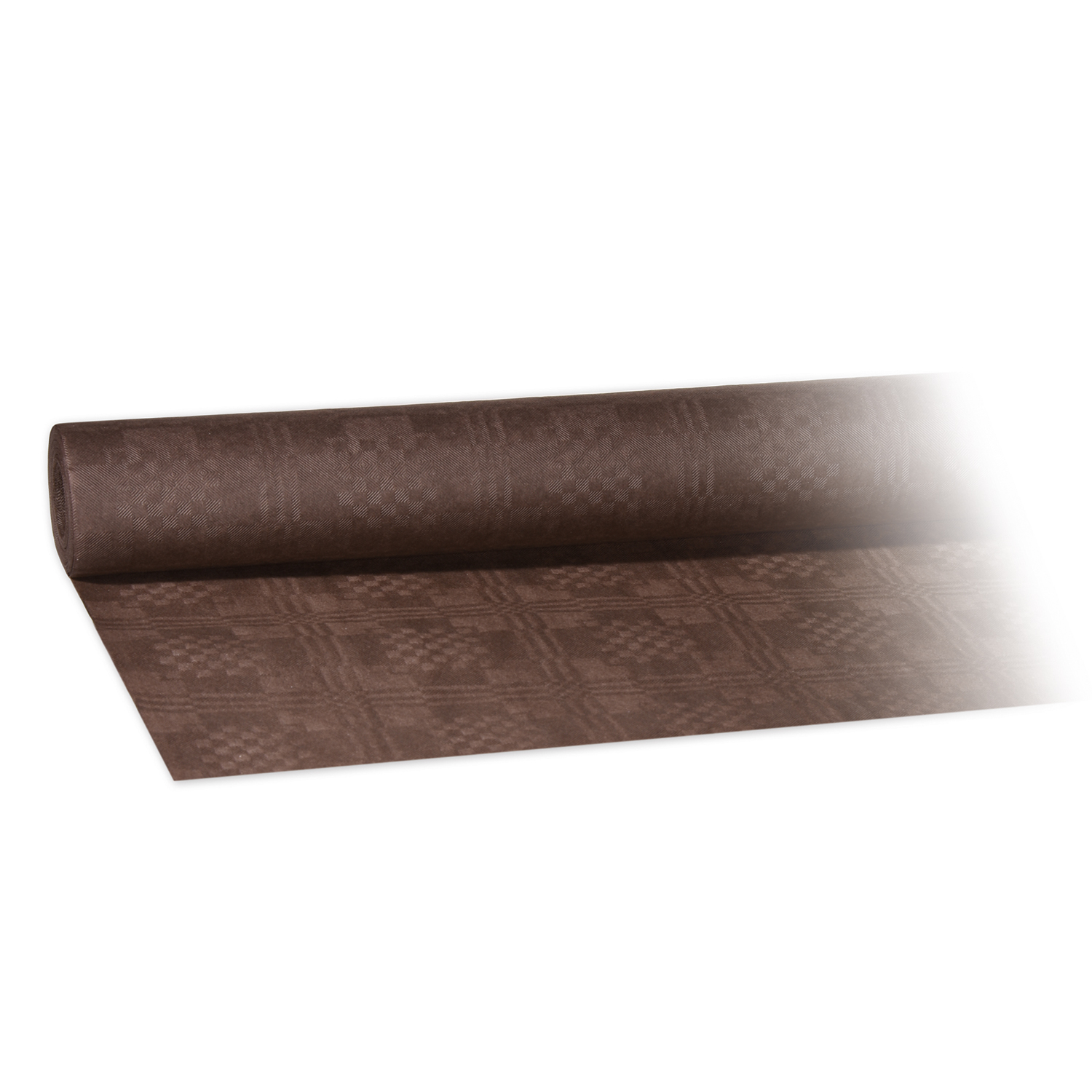 Damasttischtuch (PAP) gerollt braun 1,2 x 8 m - 1 Stück