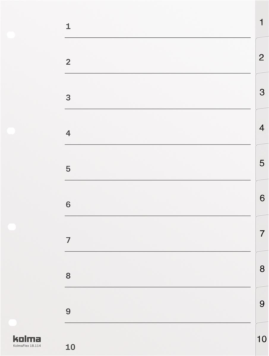 Register KolmaFlex A4 weiss 44835 KOLMA 18.114.16