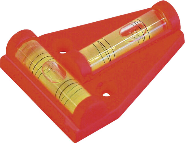 Kreuzwasserwaage CarComfort Pyramide mit 2 Libellen