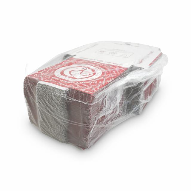 Pizzakarton aus Mikrowellpappe 20 x 20 x 3 cm - 100 Stück